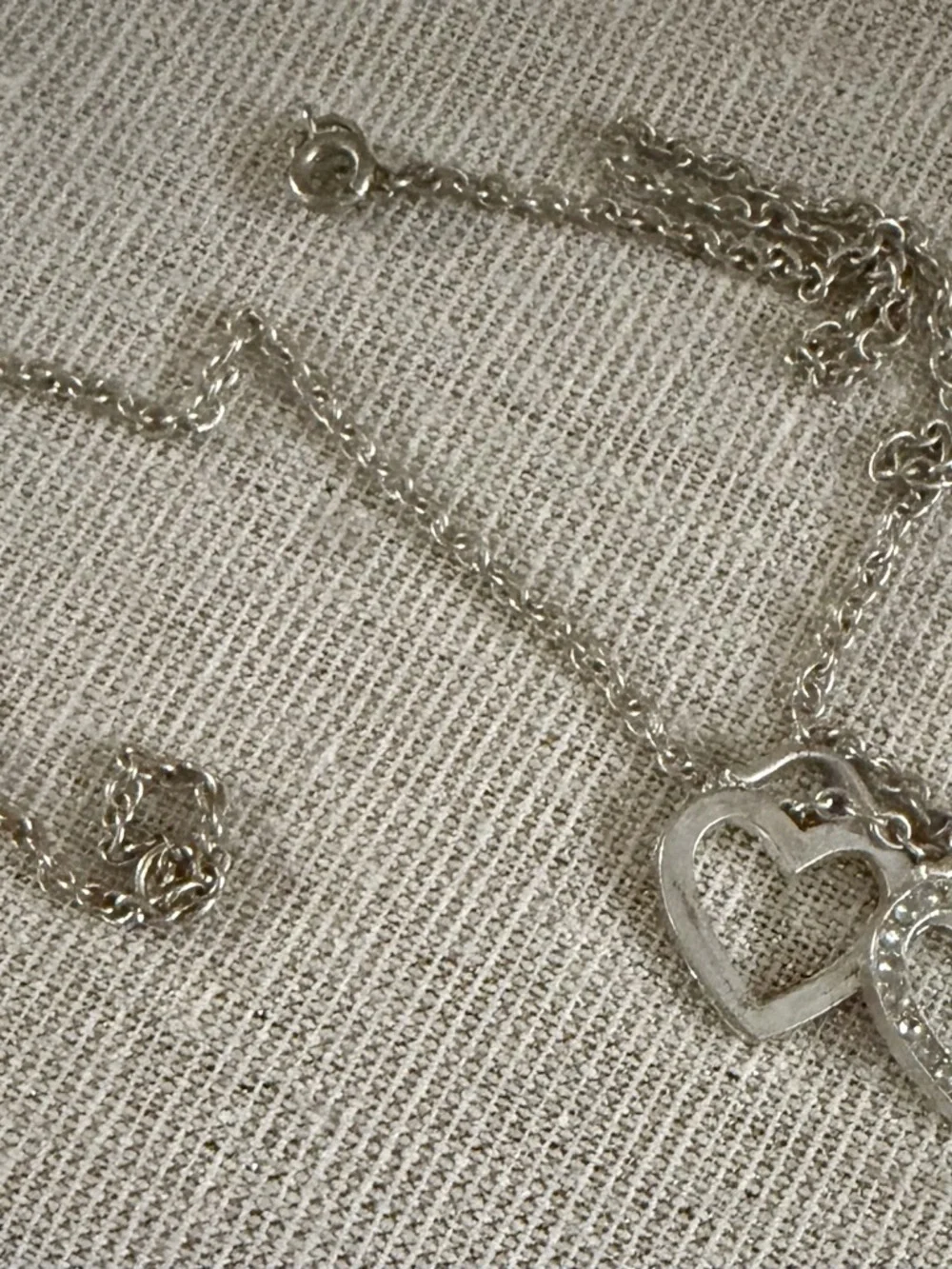 Silver Heart Pendant Necklace - Classic Sparkle
